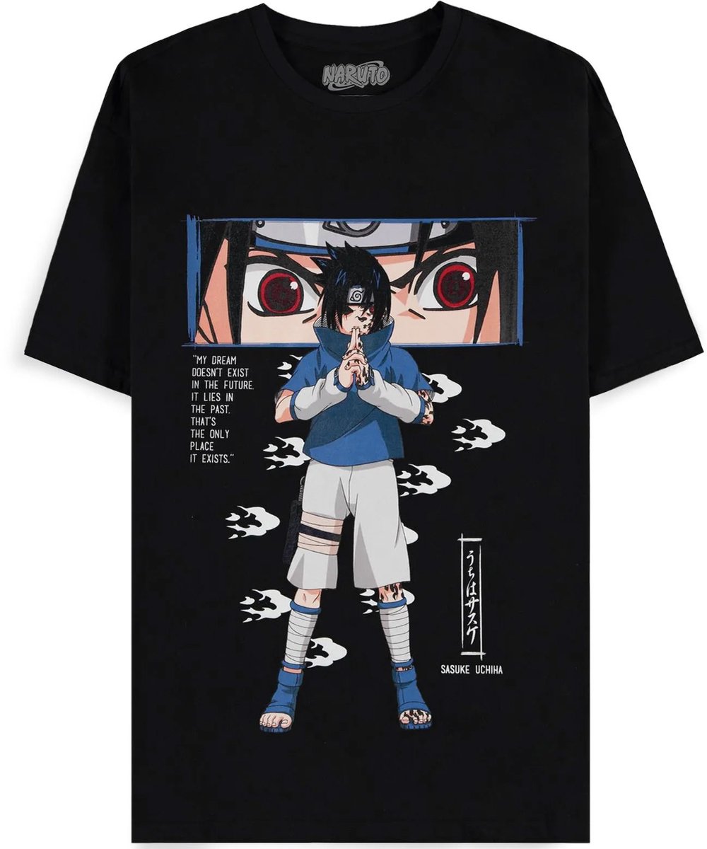Naruto - Asuke Heren T-shirt - 2XL - Zwart