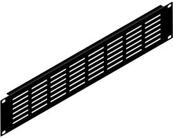 Penn Elcom R1279/2Uk frontplaat, ventilatie ( 8 x 5 gaten), omgezet, 2 HE