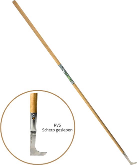 Synx Tools Voegenmes RVS + Spear & Jackson Drukspuit Ringen 2L set van 6 - Ringen onderdelen - Onkruidverdelger - Onkruidmes - Voegenkrabber met steel 150cm van Synx Tools — afbeelding 4