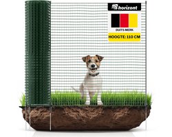 Omheiningsnet Voor o.a. Hond, Kat, Kip Of Kleine Huisdieren - 110cm Hoog - 15m lang - FIX - Verplaatsbaar Net - Extra Hoog