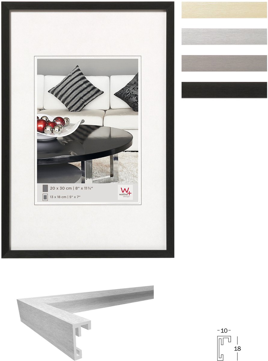 Walther Chair - Fotolijst - Fotoformaat 60x80 cm - goud