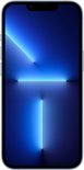 iPhone met een blauw gloeiend scherm.