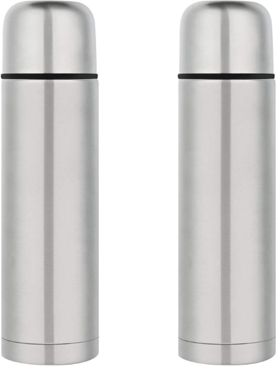 2 x Bouteille thermos - Tasse thermos - Bouteille thermos - Bouteille isotherme - Bouteille thermos en acier inoxydable - Bouteille thermos 0 litre