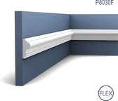 Cimaise Corniche Moulure flexible Décoration de stuc Orac Decor P8030F LUXXUS Profil décoratif du mur 2 m