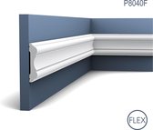 Cimaise Corniche Moulure flexible Décoration de stuc Orac Decor P8040F LUXXUS Profil décoratif du mur 2 m