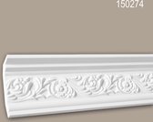 Kroonlijst 150274 Profhome Sierlijst Lijstwerk rococo barok stijl wit 2 m