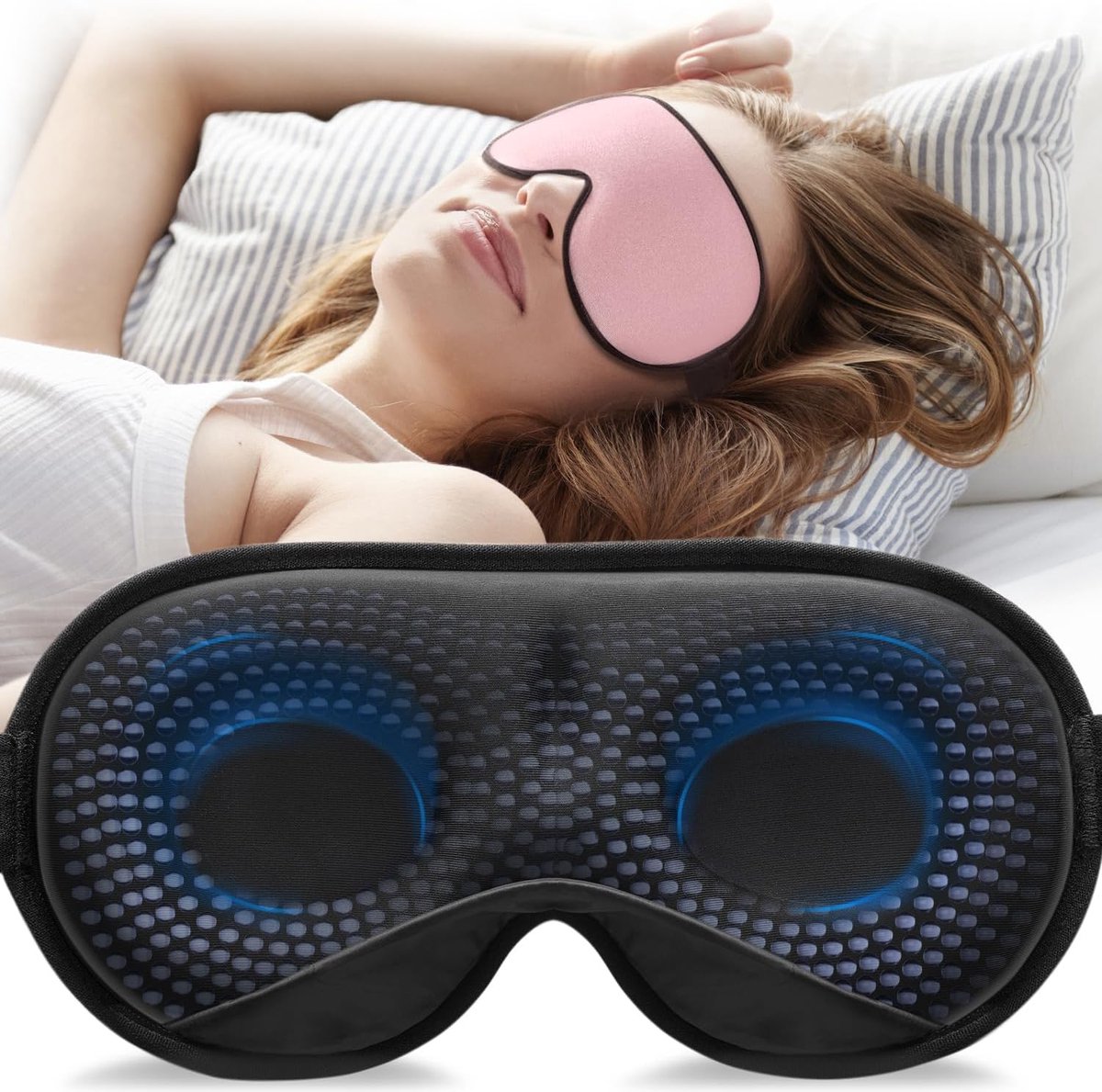 Tafelspiegel met Opbergruimte - 360° Draaibare Cosmeticaspiegel met 3x Vergroting - Modern Zwart/Goud Design