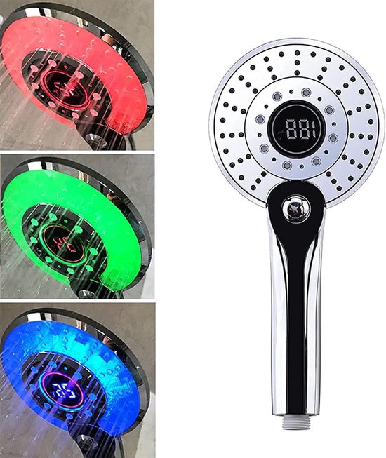 Led Douchekop Kleurrijke Anion Douche Spa Druk Wat... - Grandado Led Douchekop Kleurrijke Anion Douche Spa Druk Wat... - Grandado