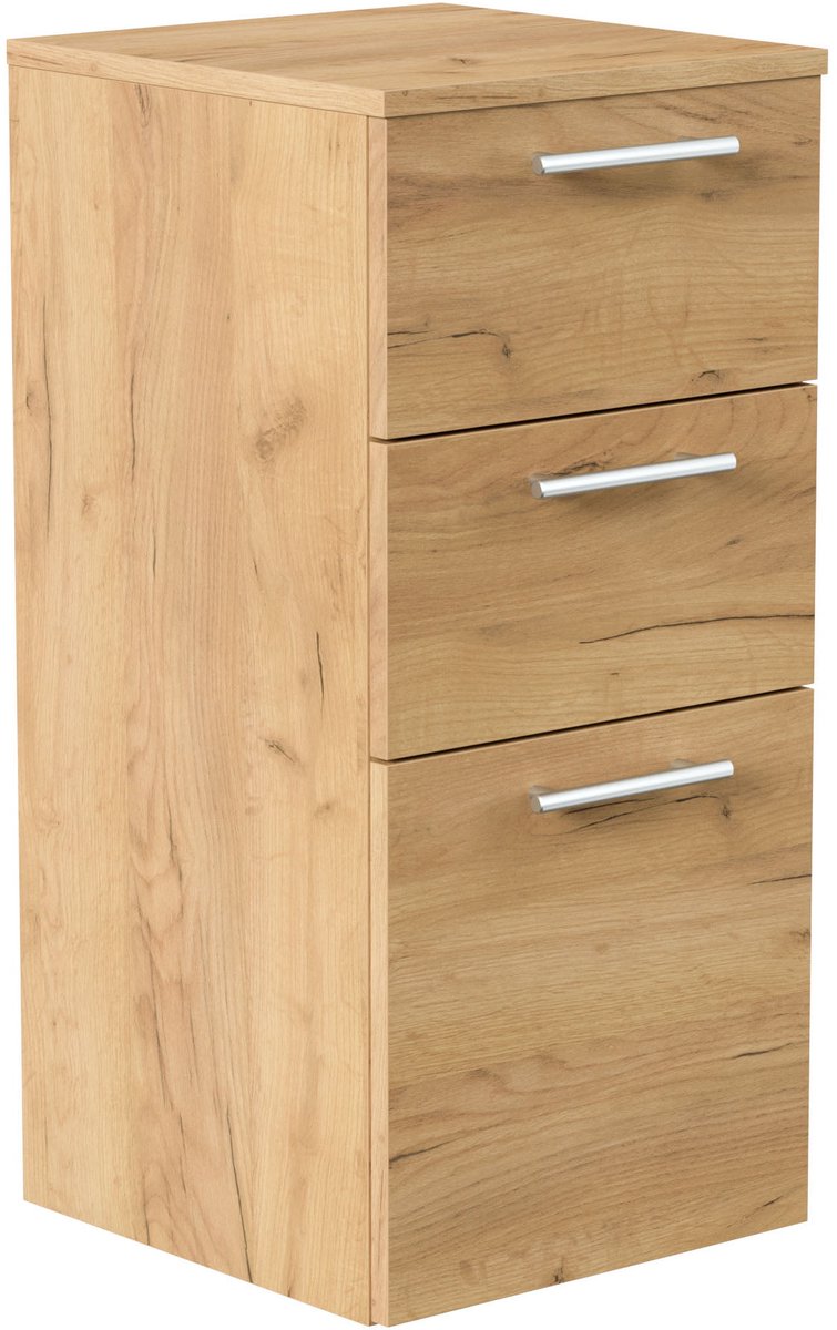 Badkamerkast Houston Eiken - Breedte 35.2 cm - Hoogte 75 cm - Diepte 36.8 cm