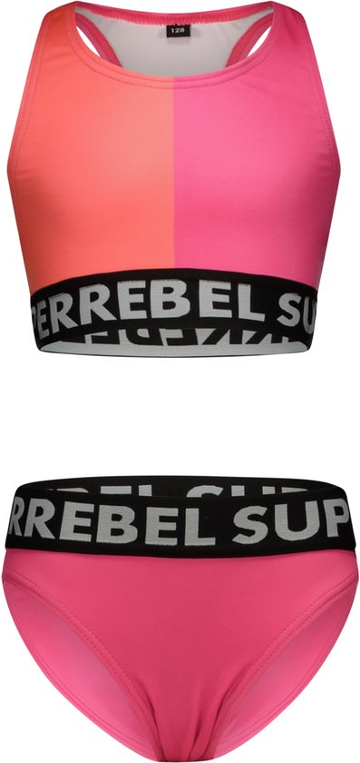 SuperRebel R501-5003 Meisjes tanktop bikini-Duo pink-Maat 14-164