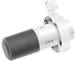 FIFINE - K688W - USB / XLR - Dynamische Microfoon - Streaming - Podcasting - Gaming - Geschikt voor PS4 / PS5 / PC - Wit