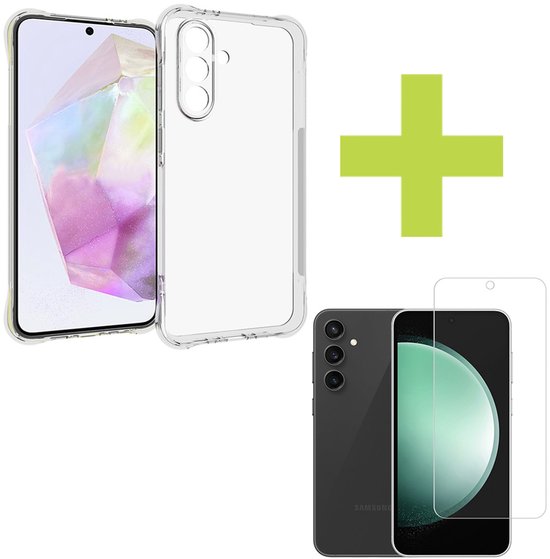 Coque antichoc imoshion avec protecteur d'écran en Glas trempé adaptée au Samsung Galaxy A36 - Transparent