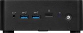 MSI Cubi NUC 13MQG - Barebone-PC Intel Core i5-1345U - Intel Iris Xe Graphics - Max 64 GB DDR5 - Wi-Fi 6E - Bluetooth 5.3 - Geen OS - Zwart