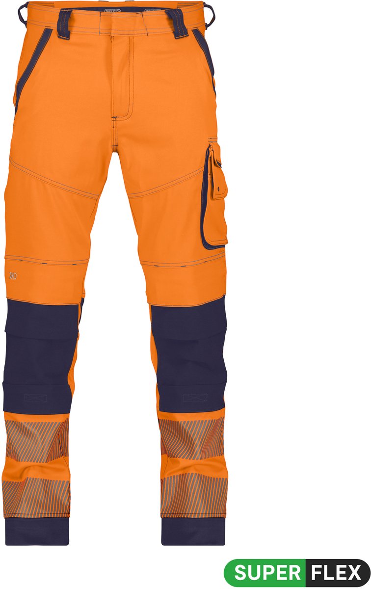 Stretch hogezichtbaarheidsbroek met kniezakken