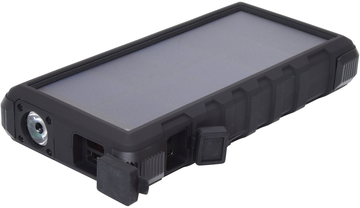 Sandberg Outdoor Solar 24000 powerbank Zwart, Grijs Lithium-Ion (Li-Ion) 24000 mAh