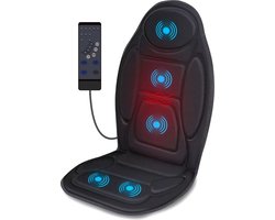 Good4You® Massagestoel Auto - Massagekussen - Massage apparaat - Rug - Infrarood - Verwarmingsfunctie - Zwart
