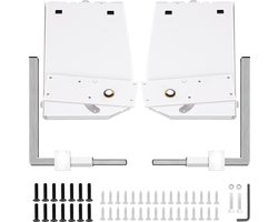 VEVOR Murphy Mount Wall Spring Mechanism 450kg Heavy Duty Ondersteuning Hardware Bedbeugel Compatibel met 1,2-1,8m Breedte DIY Kit voor Kingsize Bedden (Verticaal), Wit