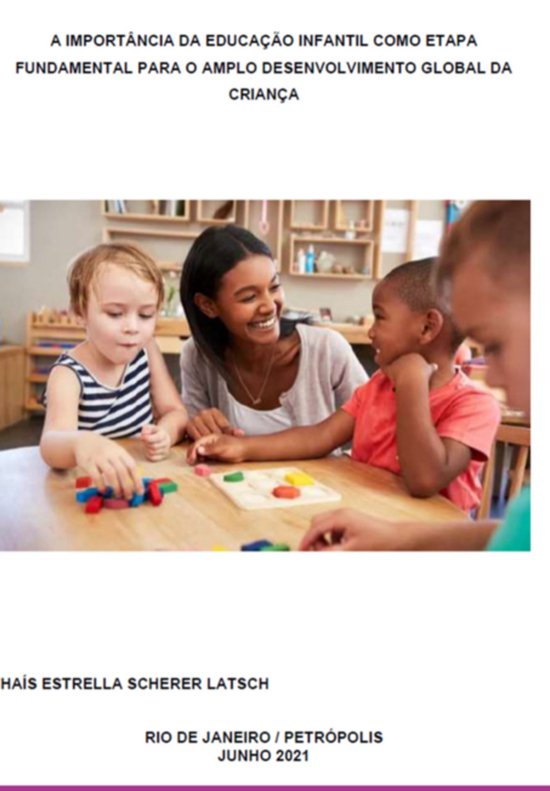 Importância Da Educação Infantil - cover
