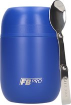 Thermos Voedselcontainer met Lepel - Thermoskan - Voedsel container voor noodles, soep, havermout, ijs, babyvoeding en meer! - Yoghurt beker to go - Thermosbeker voor het meenemen van eten - Blauw - 420ml