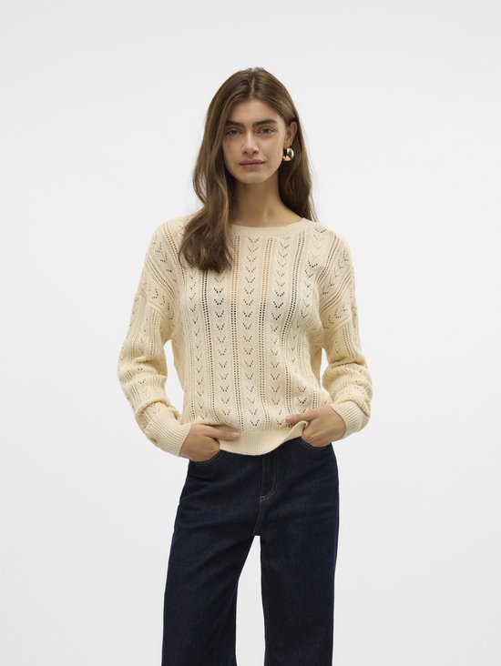 Foto: Vero moda vmnewverena ls backdetail pullove boo heren gebreide truien