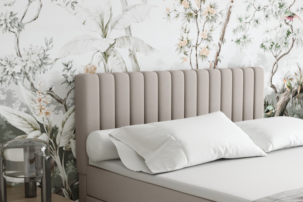 EVEREST EVEREST Boxspringbed 160x200 Beige - afbeelding 4