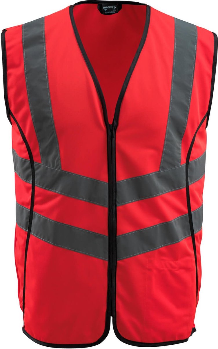 Mascot Safe Supreme Veiligheidshesje 50145-982 - Hi-Vis rood - S