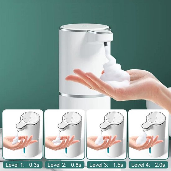 ADA - Automatische zeepdispenser met sensor - Schuim - Draagbaar - Verstelbaar - Oplaadbaar USB-C
