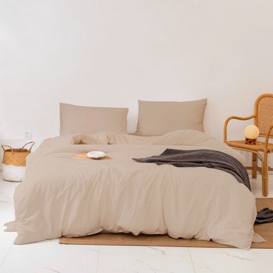 Luxe Beige Dekbedovertrek van Katoen