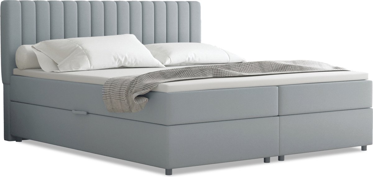 BOXBED Everest 180 x 200 cm tweepersoons met hoogwaardige Bonell-matras en topper
