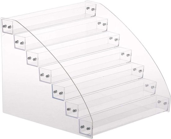 Grarry Acryl Displaystandaard, Funko POP Stand, Parfum Stand Organizer, 40CM Acryl Display Riser Plank voor Cupcake, Dessert, Parfum, Lipstick, Nagellak, Condiment