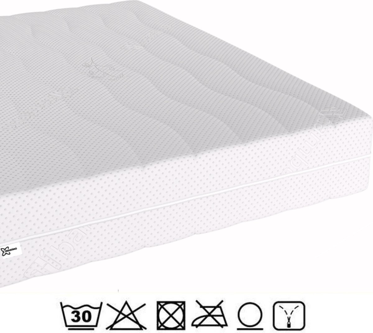 Trendimo Koudschuim HR Kindermatras 90x190 - 14 cm dik Anti-allergisch - Wasbare hoes Wit