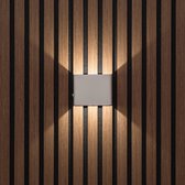 Akudeco – Oplaadbare wandlamp met 5200mAh accu en bewegingssensor – Vierkant – 3000k – Wit