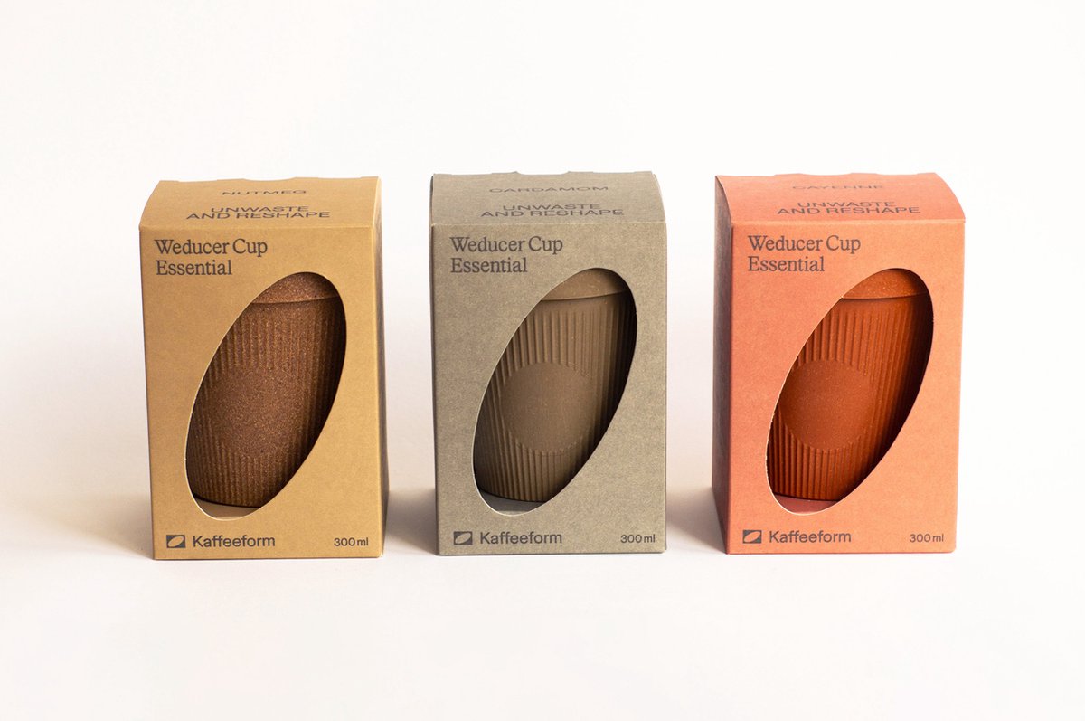 Goedkoopste Kaffeeform Weducer Cup Essential - Cardamom - 300 ML - Schroefdeksel - Lichtgewicht - Vaatwasmachinevriendelijk