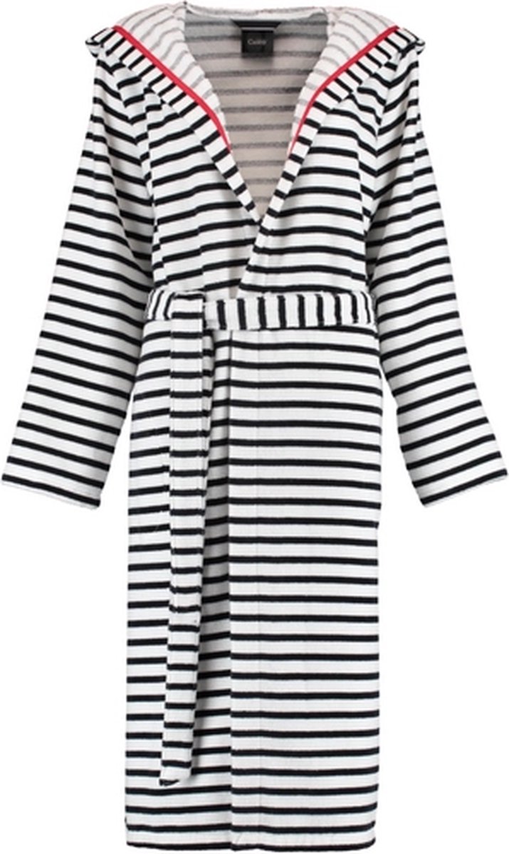Badjas Cawö Women 1243 Zwart Wit-42
