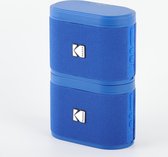Kodak SOUNDBRIX Lot de 2 Enceintes Portables Sans Fil - Connexion Jusqu'à 100 Enceintes - Dock Magnétique et Son Puissant 5W - 3H d'Autonomie - Bleu