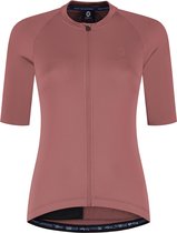 Rogelli Essential II Dames Korte Mouw Fietsshirt - Lange Rits - Roze