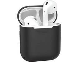 Studio Air® Original Airpods Hoesje Siliconen Case - Soepel Airpod Hoesje - Zwart