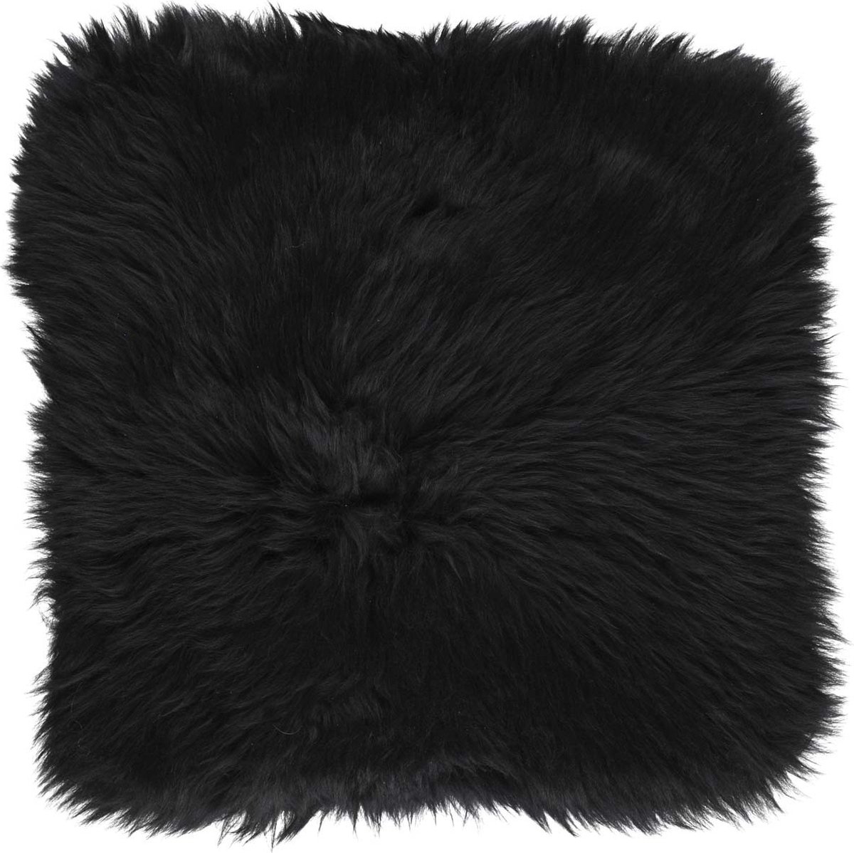 Sheepskin House Mocassin Stoel Kussen - 40x40 cm Black