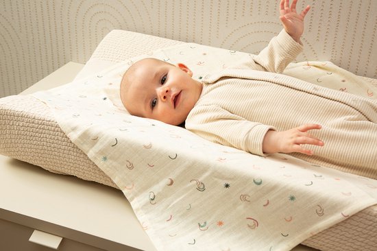 Witlof For Kids Aankleedkussenhoes Soft Sand Waves 70 x 50 cm — afbeelding 5