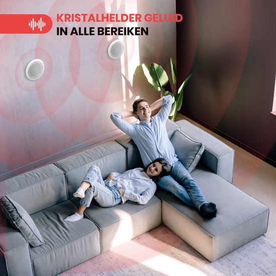 Pyle Luidsprekers – Plafondluidsprekers – Plafondspeakers- Inbouwluidsprekers voor Thuis - 2-Wege Speakers - Wandmontage Luidsprekers - 300 Watt- Voor Thuisbioscoop Entertainment — afbeelding 2