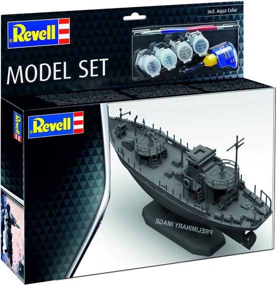 Revell Modelbouwpakket Schepen - 65242 KFK Kriegsfischkutter - Mine warfare vessels - Schip - Model Set Plastic - 1:144 -