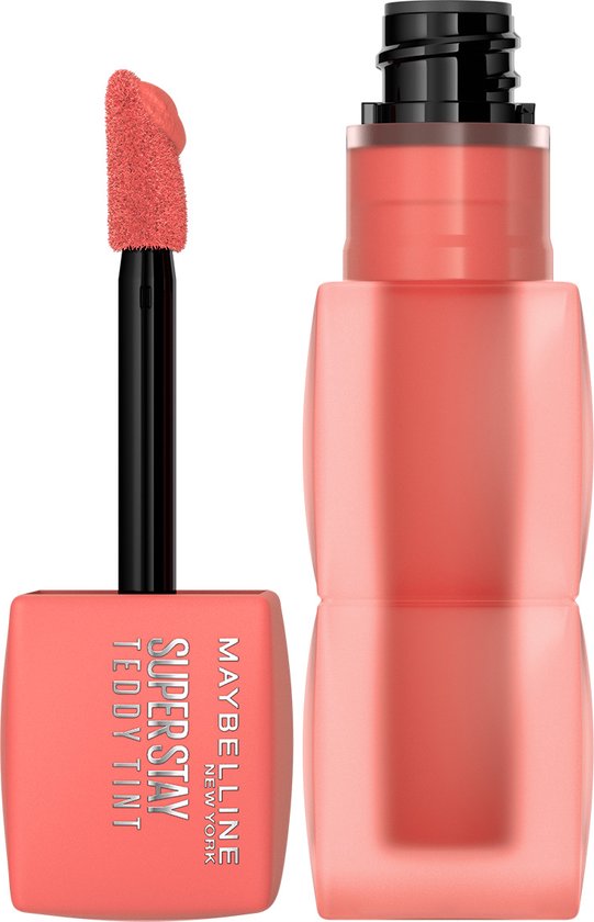 Maybelline New York Superstay Teddy Tint 25 Baby Tee Lippenstift - Blijft tot wel 12 uur zitten - Met een teddy-zachte en matte finish - 5ml
