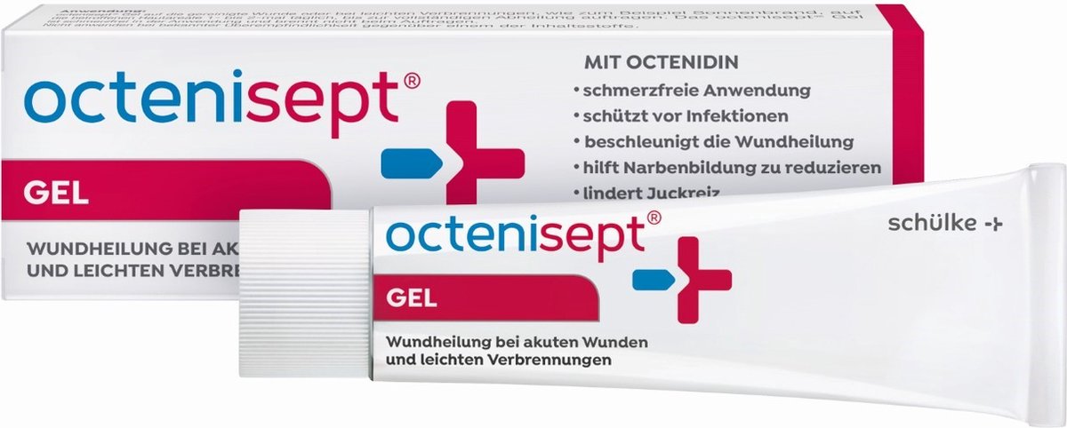 Goedkoopste octenisept Gel - Wundgel für eine schnellere Wundheilung bei akuten Wunden und leichten Verbrennungen, schmerzlindernd und feuchtigkeitsspendend, 20 ml Gel