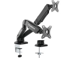 Truskore Dubbele Monitor arm - Monitor Beugel voor 13-32 Inch - Verstelbaar - Universeel - Zwart