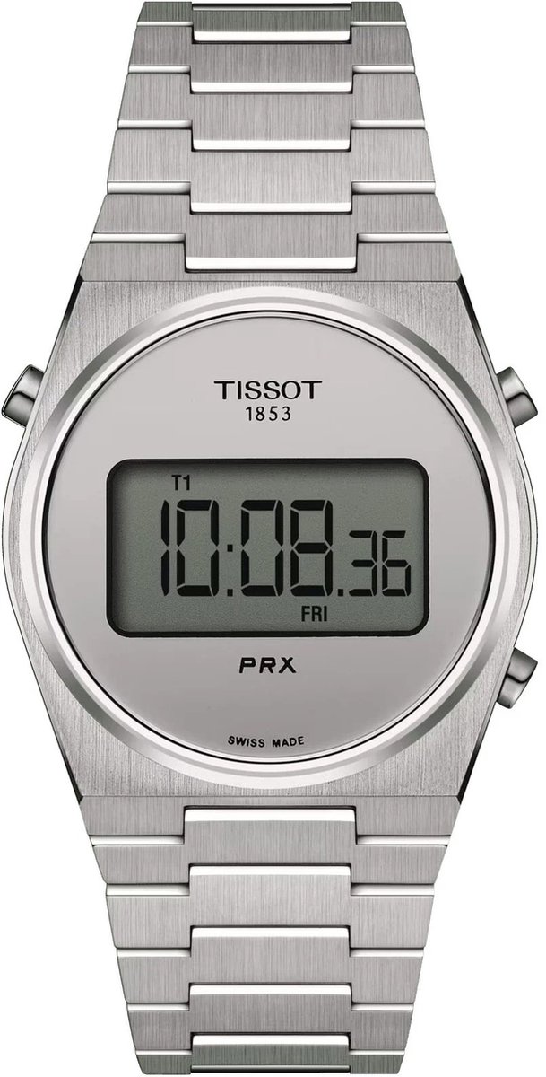 Tissot PRX T1372631103000 Horloge - Staal - Zilverkleurig - Ø 35 mm