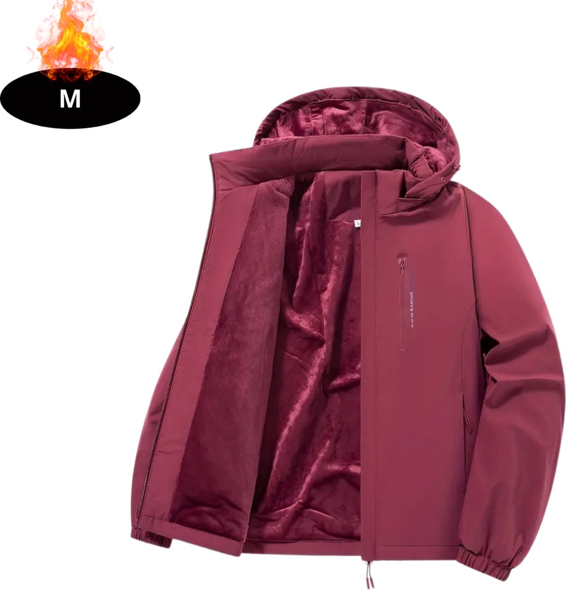 Nivard Windjas Dames Parka Lente & Herfst Jas Volwassen Windjack Windbreaker Outdoor Rood
