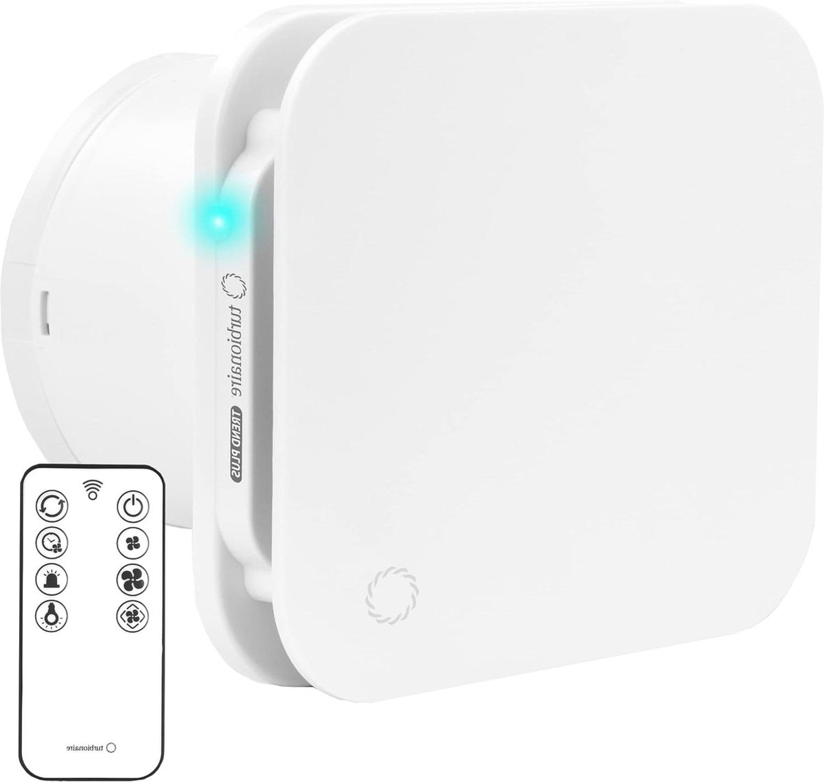 Badkamerventilator 100 mm Antraciet met timer - standaard EE100TA 19300133