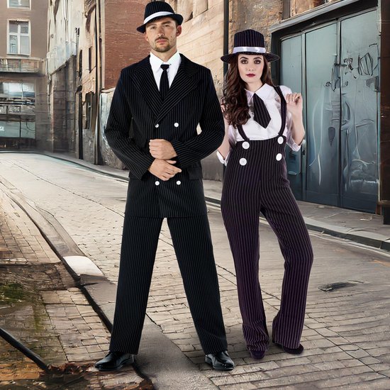 Vrouwelijke Gangster Ms Capone Kostuum ==> Feestwinkel XL