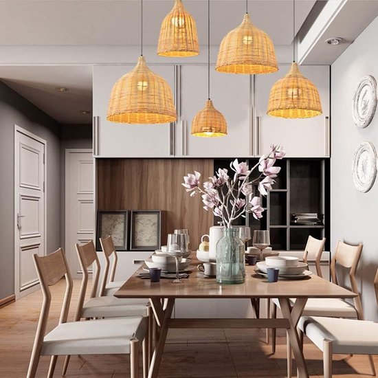 Toolight App1645-1Cp Boho Lampe Suspendue Beige 26X26X26Cm