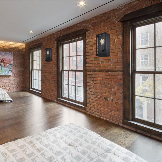 Toolight App1304-1W Applique Murale Noir 12X15X25Cm